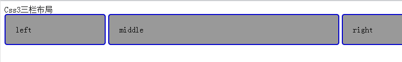 三栏布局宽度自适应布局