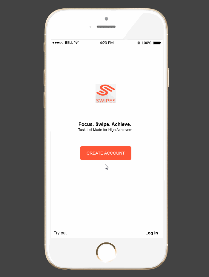效率类App原型制作分享-Swipes
