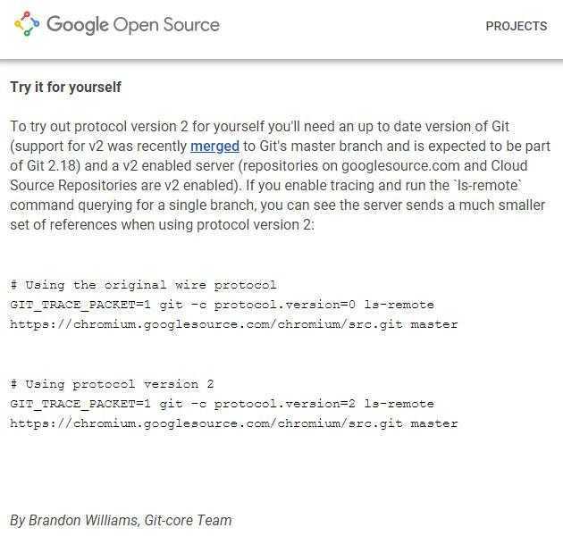谷歌宣布推出第二个版本Git协议：带来显著的性能提升