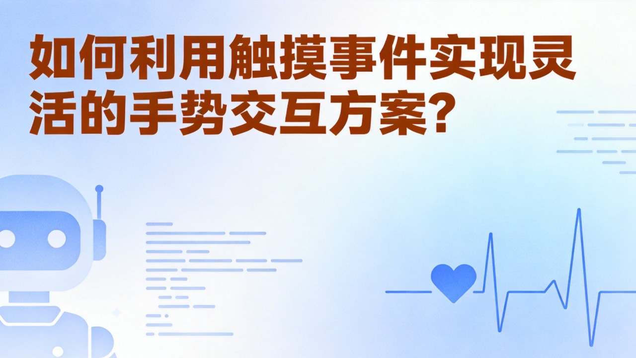 如何利用触摸事件实现灵活的手势交互方案？