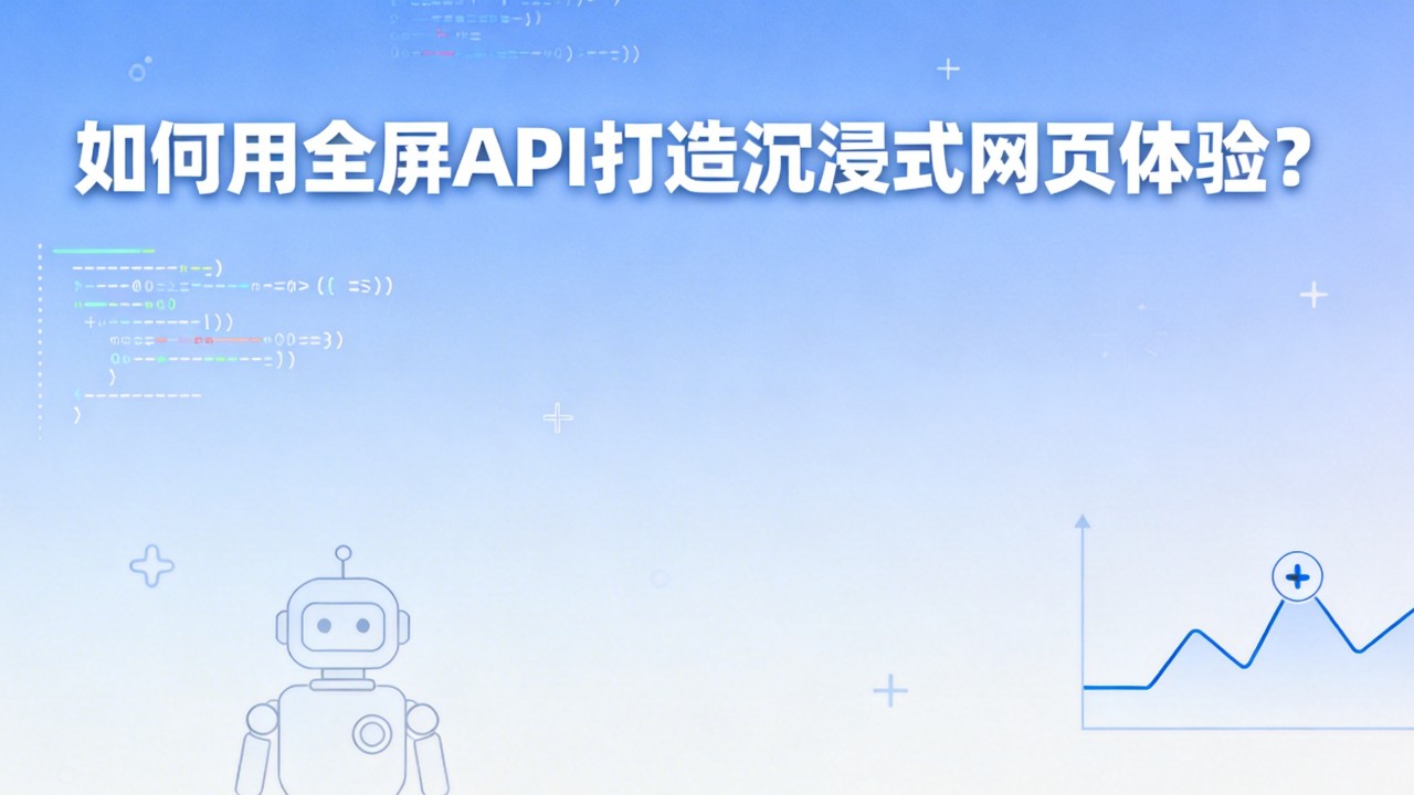 如何用全屏API打造沉浸式网页体验? 如何用全屏API打造沉浸式网页体验