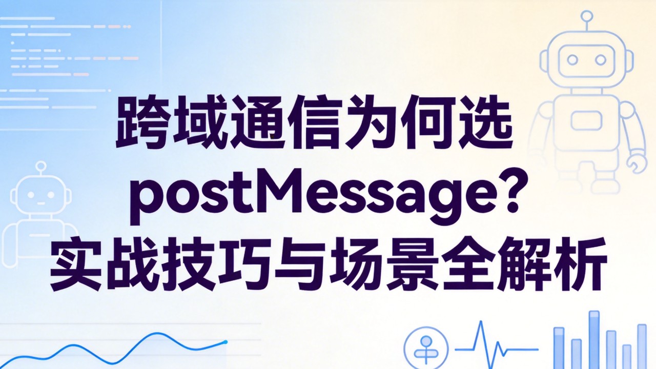 跨域通信为何选postMessage?实战技巧与场景全解析 跨域通信为何选postMessage