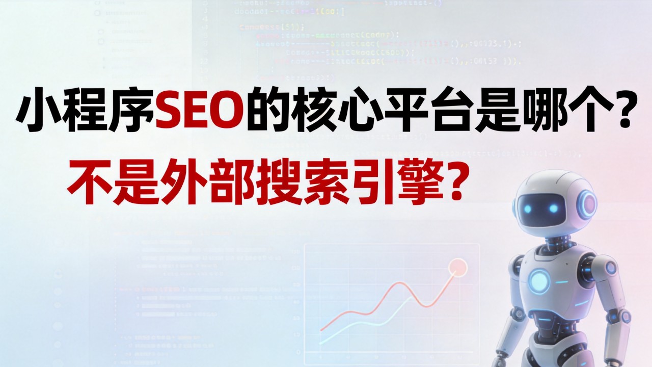 小程序SEO的核心平台是哪个?不是外部搜索引擎? 小程序SEO的核心平台是哪个