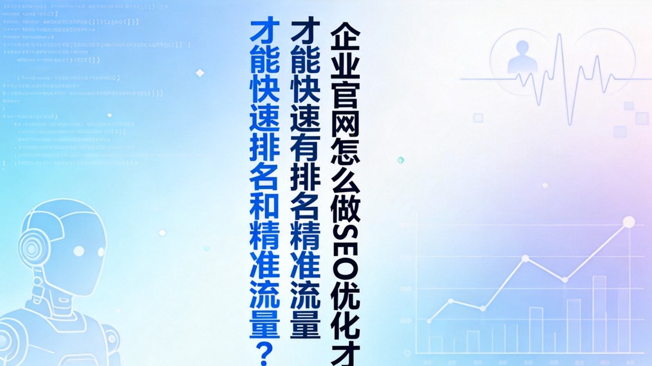 企业官网怎么做SEO优化才能快速有排名和精准流量