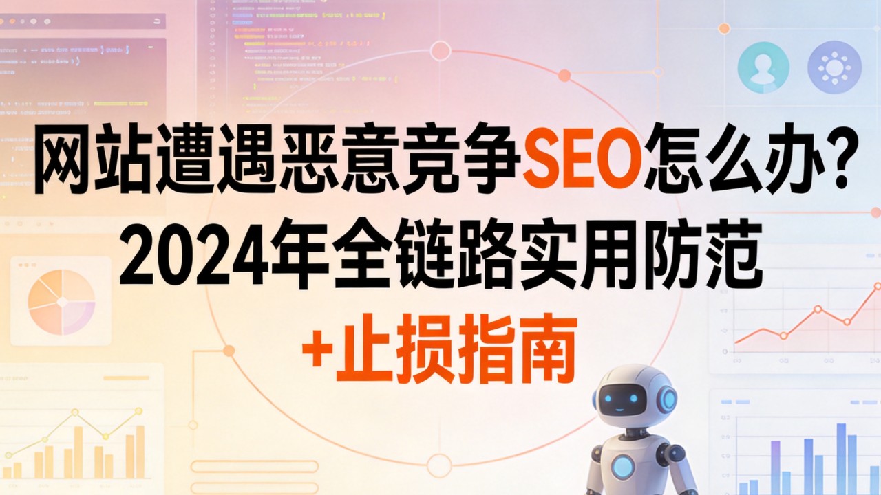 网站遭遇恶意竞争SEO怎么办?2024年全链路实用防范+止损指南 网站遭遇恶意竞争SEO怎么办