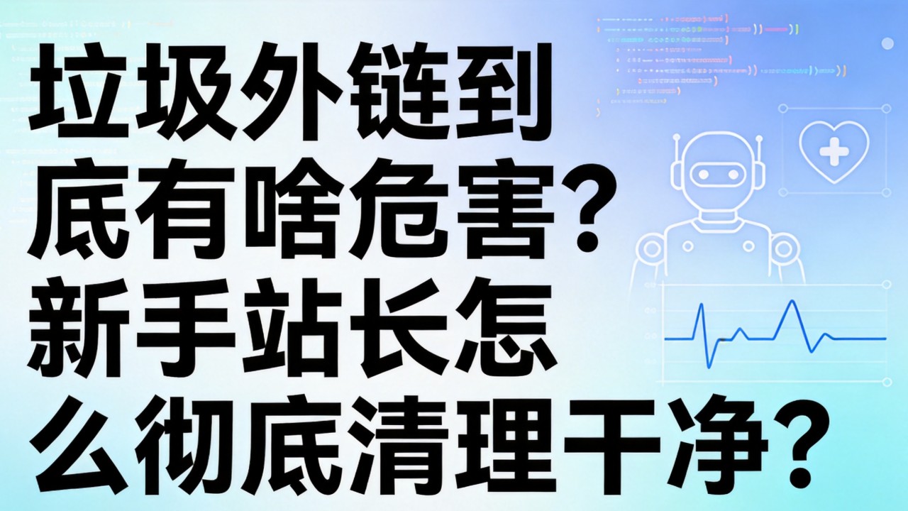 垃圾外链到底有啥危害?新手站长怎么彻底清理干净? 新手站长怎么彻底清理干净