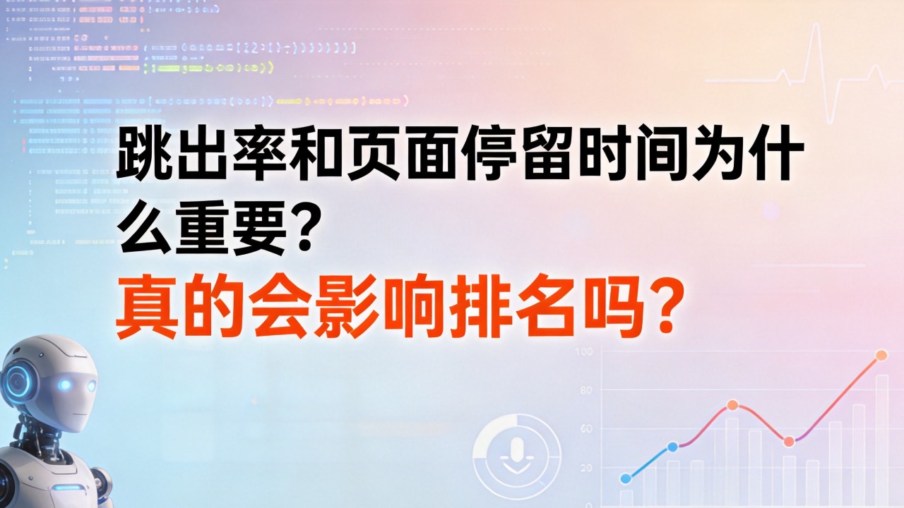 跳出率和页面停留时间为什么重要?真的会影响排名吗? 跳出率和页面停留时间为什么重要