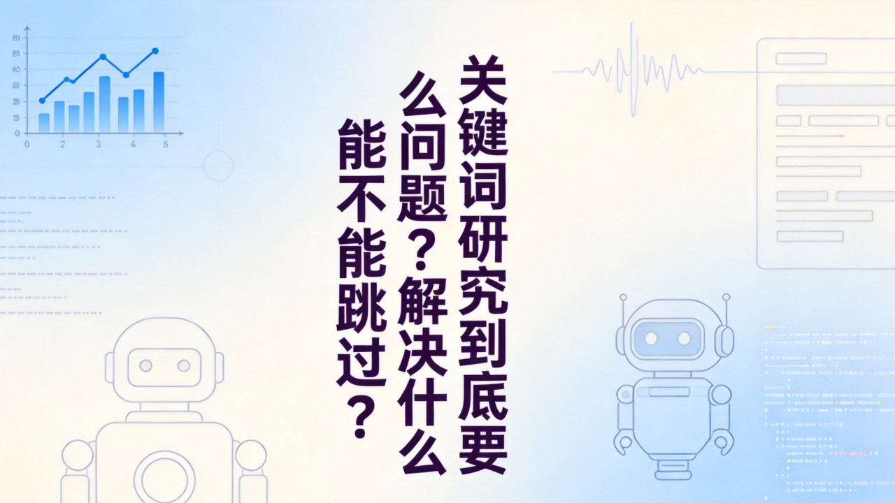 关键词研究到底要解决什么问题?能不能跳过? 关键词研究到底要解决什么问题