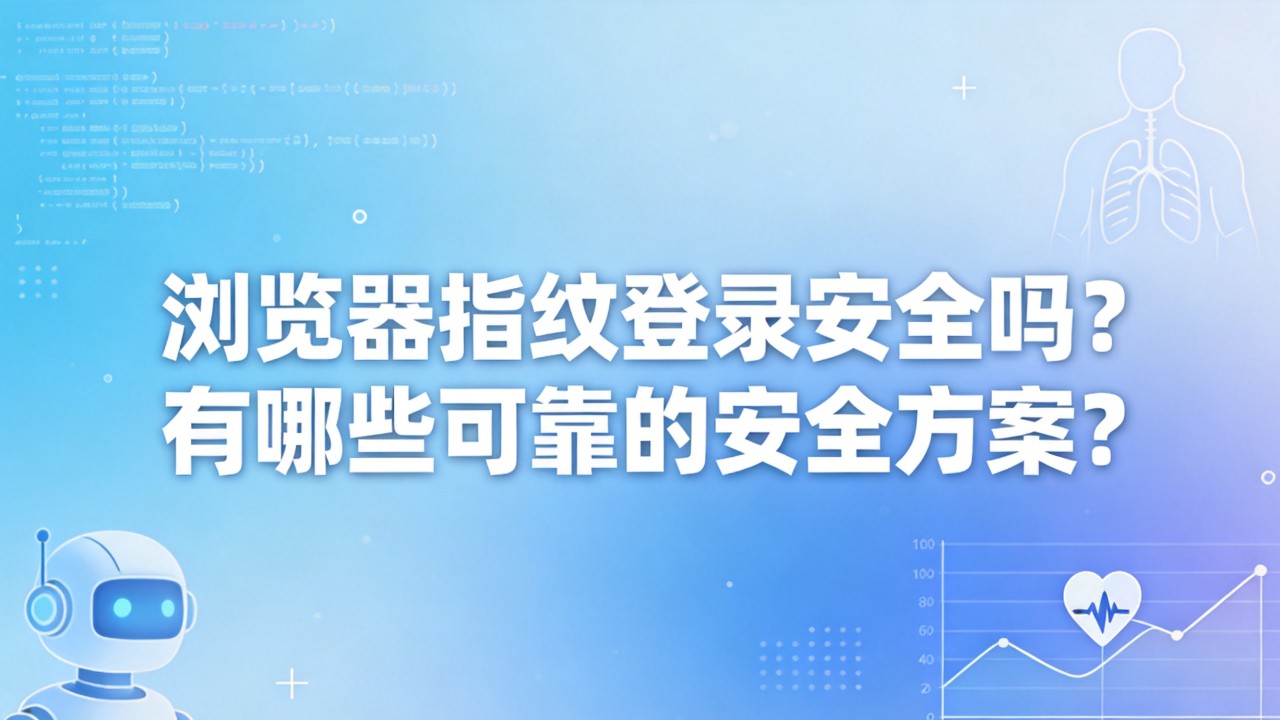 浏览器指纹登录安全吗?有哪些可靠的安全方案? 浏览器指纹登录安全吗